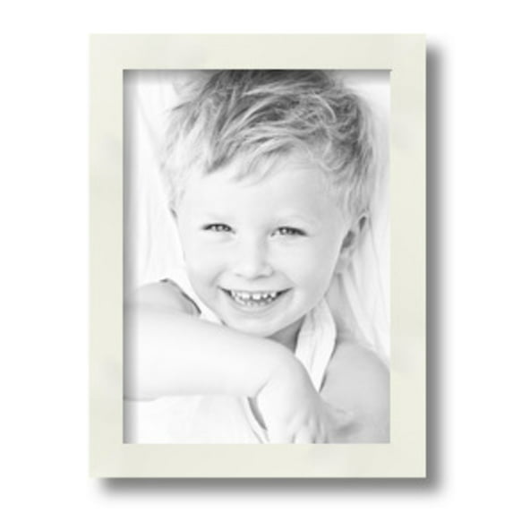 ArtToFrames 8x11" White Picture Frame, White Wood Poster Frame, with Regular Glass and 2 (FBPL-5140)