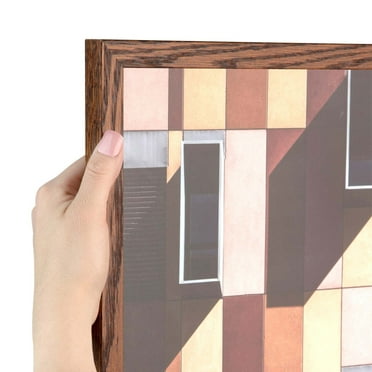 ArtToFrames 8x12 Inch Walnut Picture Frame, This Brown Wood Poster Frame is Great for Your Art or Photos, Comes with Regular Glass (4215)