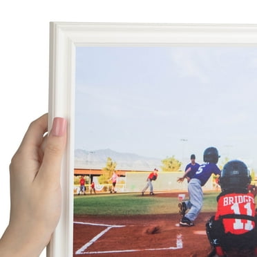 ArtToFrames 8x12 Inch White Picture Frame, This White Wood Poster Frame is Great for Your Art or Photos, Comes with Regular Glass (4100)