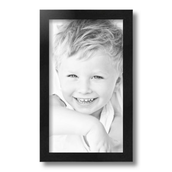 ArtToFrames 8x14" Black Picture Frame, Black Wood Poster Frame, with Regular Glass and 2 (FBPL-5141)