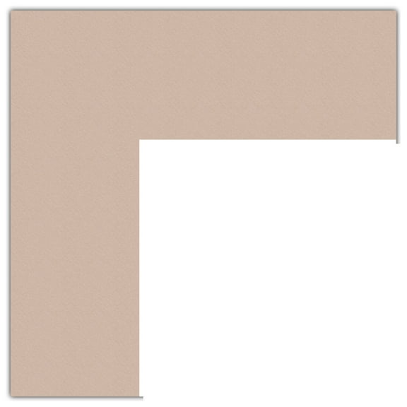ArtToFrames 8x14" Grey Beige Custom Mat for Picture Frame with Opening for 4x10" Photos. Mat Only, Frame Not Included (MAT-126)