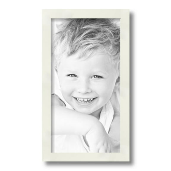 ArtToFrames 8x15" White Picture Frame, White Wood Poster Frame, with Regular Glass and 2 (FBPL-5140)
