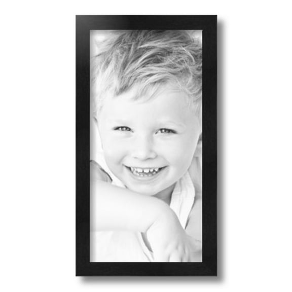 ArtToFrames 8x16" Black Picture Frame, Black Wood Poster Frame, with Regular Glass and 2 (FBPL-5141)