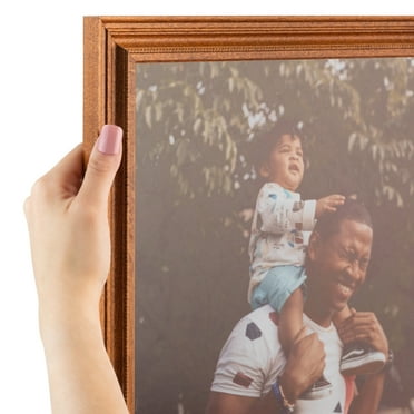 ArtToFrames 8x20 Inch Honey Picture Frame, This Brown Wood Poster Frame is Great for Your Art or Photos, Comes with Regular Glass (4097)