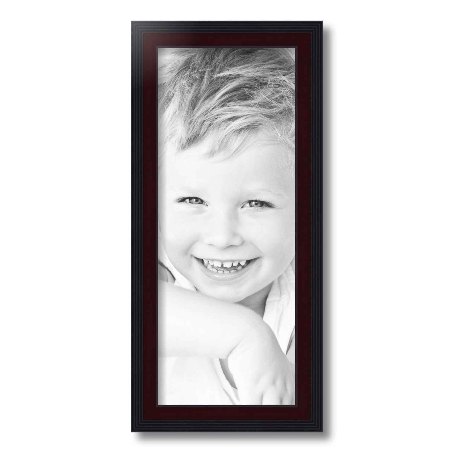 ArtToFrames 8x20 Inch Mahogany Windsor Picture Frame, This Brown MDF