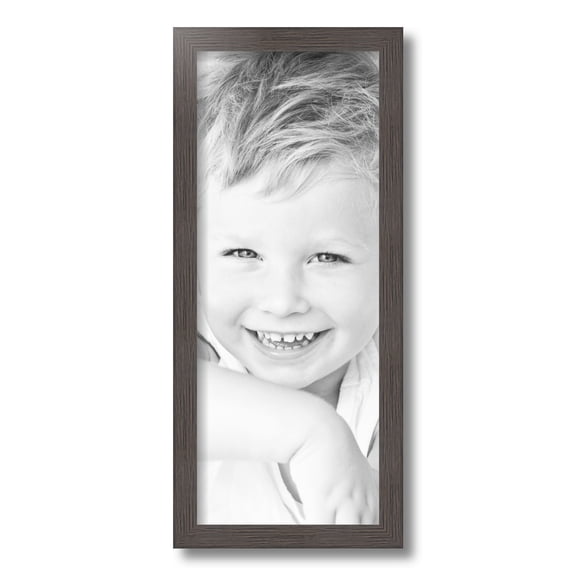 ArtToFrames 8x20 Inch Melinga Oak Gray Picture Frame, This Gray Wood Poster Frame is Great for Your Art or Photos, Comes with Regular Glass (4657)