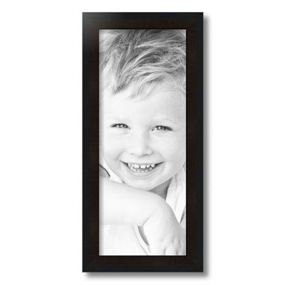 ArtToFrames 8" x 20" Windsor Walnut Picture Frame, 8x20 inch Brown MDF Poster Frame (WOM-4689)