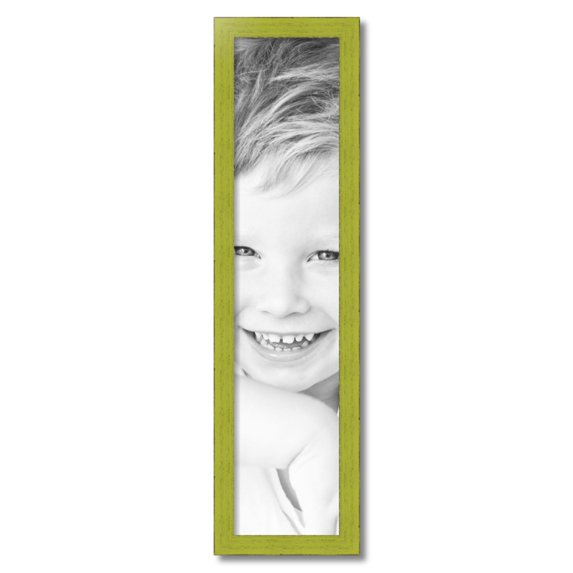 ArtToFrames 8x36" Modern Green Picture Frame, Green Wood Poster Frame, with Regular Acrylic and 2 (FBPL-4589)