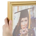 thumbnail image 1 of ArtToFrames 8x8 Inch Gold Picture Frame, This Gold Wood Poster Frame is Great for Your Art or Photos, Comes with Regular Glass (4159), 1 of 8