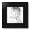 thumbnail image 1 of ArtToFrames 8x8 Inch Satin Black Reverse Step Picture Frame, This Black Wood Poster Frame is Great for Your Art or Photos, Comes with Regular Glass (1419), 1 of 1