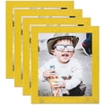 thumbnail image 1 of ArtToFrames 9" x 10" Yellow Picture Frame, 9x10 inch Yellow Wood Poster Frame (WOM-4584), 4 Pack, 1 of 7