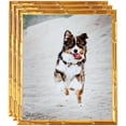 thumbnail image 1 of ArtToFrames 9" x 12" .75 Picture Frame, 9x12 inch Gold Wood Poster Frame (WOM-4875), 3 Pack, 1 of 7