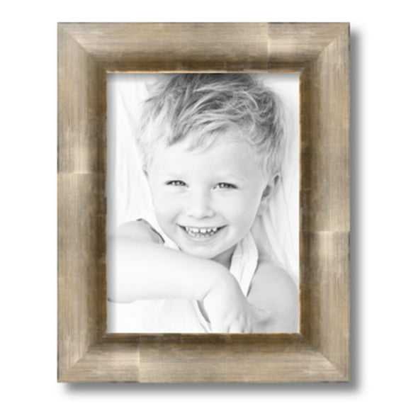 ArtToFrames 9" x 12" Antique Silver Picture Frame, 9x12 inch Silver Wood Poster Frame (WOM-4944), 4 Pack