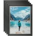 thumbnail image 1 of ArtToFrames 9" x 12" Black Velvet with Silver - 1.25 Picture Frame, 9x12 inch Black MDF Poster Frame (WOM-4691), 4 Pack, 1 of 7