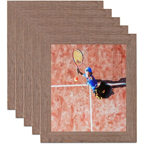 ArtToFrames 9" x 12" Gray Picture Frame, 9x12 inch Gray Wood Poster Frame (WOM-4289), 5 Pack