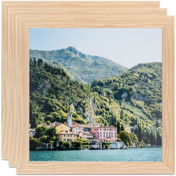 ArtToFrames 9 x 12 Red Oak Picture Frame 9x12 inch Brown Wood Poster Frame WOM 4846 3 Pack