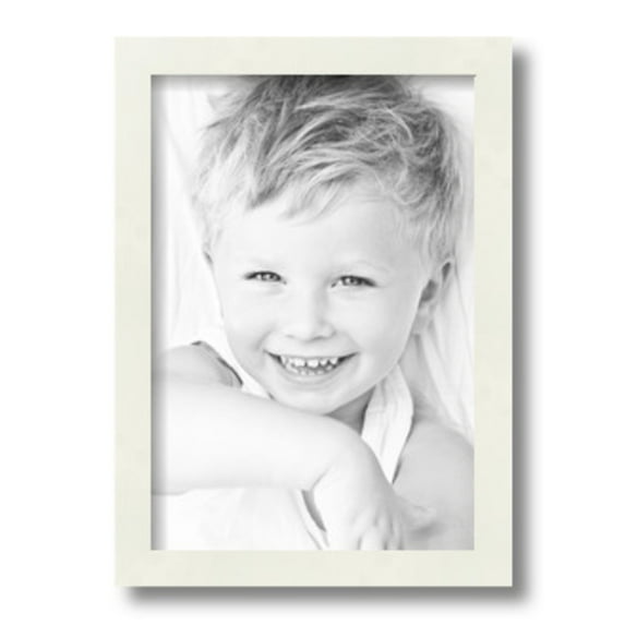 ArtToFrames 9" x 13" White Picture Frame, 9x13 inch White Wood Poster Frame (WOM-5138)