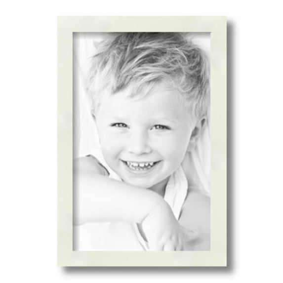 ArtToFrames 9" x 14" White Picture Frame, 9x14 inch White Wood Poster Frame (WOM-5140)