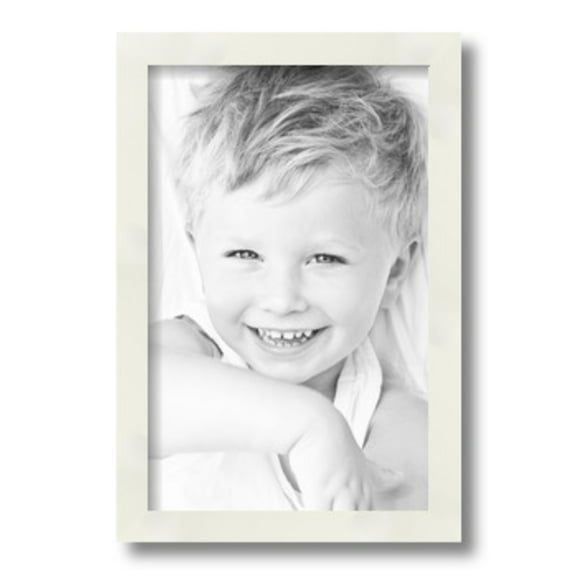 ArtToFrames 9" x 14" White Picture Frame, 9x14 inch White Wood Poster Frame (WOM-5140)