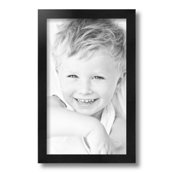 ArtToFrames 9" x 15" Black Picture Frame, 9x15 inch Black Wood Poster Frame (WOM-5141)
