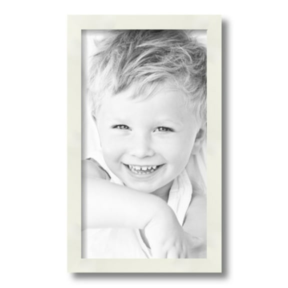 ArtToFrames 9" x 16" White Picture Frame, 9x16 inch White Wood Poster Frame (WOM-5140)