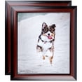 thumbnail image 1 of ArtToFrames 9" x 18" Matte mahogany Diploma Picture Frame, 9x18 inch Brown Wood Poster Frame (WOM-5108), 2 Pack, 1 of 6