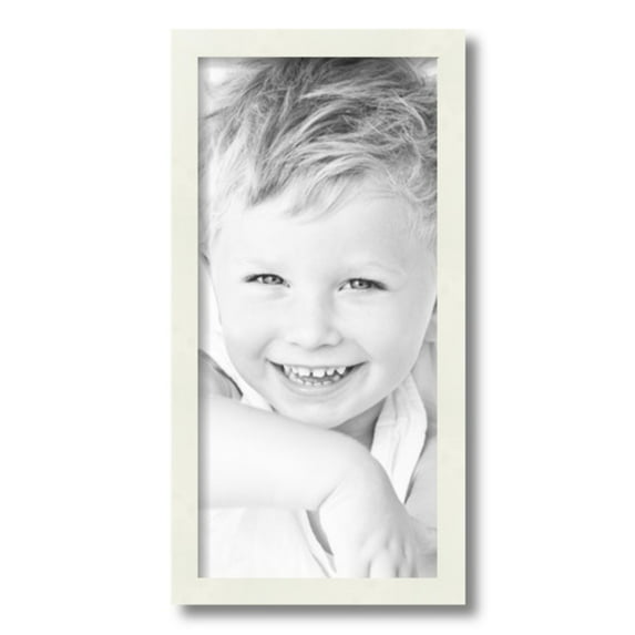 ArtToFrames 9" x 19" White Picture Frame, 9x19 inch White Wood Poster Frame (WOM-5138)