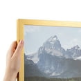 thumbnail image 1 of ArtToFrames 9" x 25" Warm Square Gold Picture Frame, 9x25 inch Multi Wood Poster Frame (WOM-5102),  Pack, 1 of 7