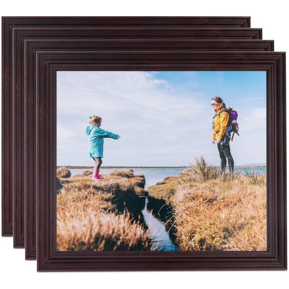 ArtToFrames 9" x 26" Cherry Picture Frame, 9x26 inch Red Wood Poster Frame (WOM-4095), 4 Pack