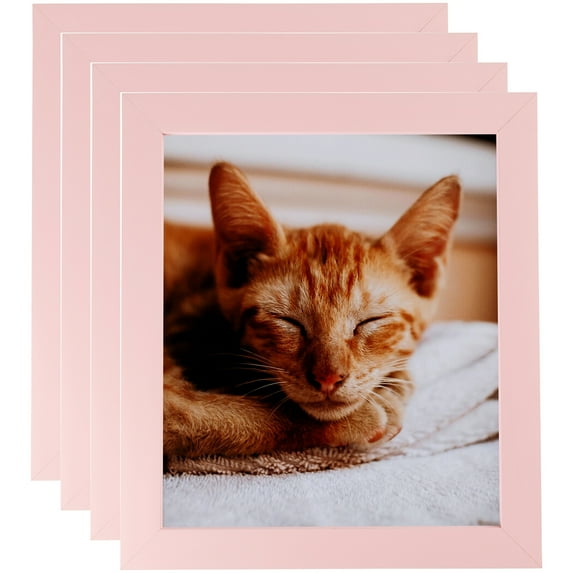 ArtToFrames 9" x 26" Pink Picture Frame, 9x26 inch Pink Wood Poster Frame (WOM-4120), 4 Pack