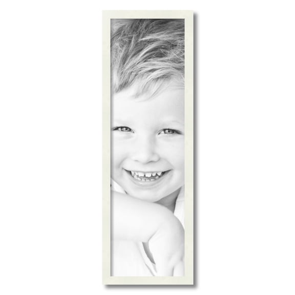 ArtToFrames 9" x 30" White Picture Frame, 9x30 inch White Wood Poster Frame (WOM-5138)