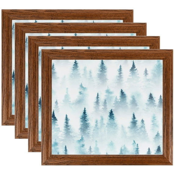 ArtToFrames 9" x 31" Walnut Picture Frame, 9x31 inch Brown Wood Poster Frame (WOM-4086), 4 Pack