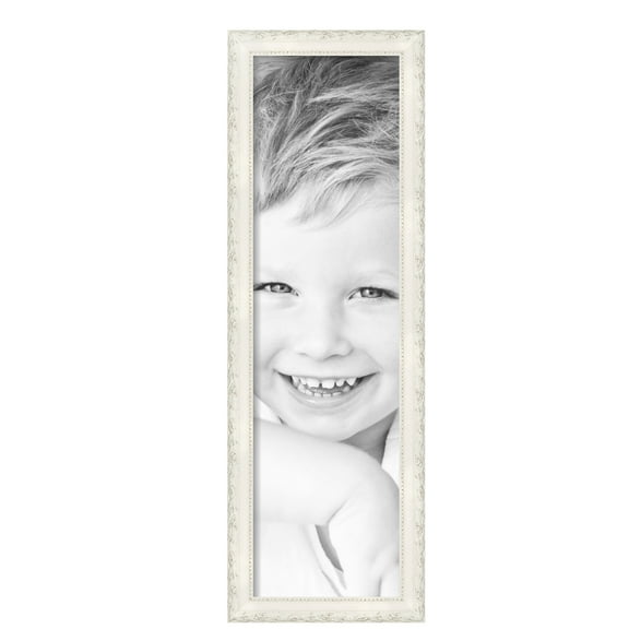 ArtToFrames 9" x 32" Classic White Picture Frame, 9x32 inch White Wood Poster Frame (WOM-5004),  Pack