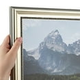 thumbnail image 1 of ArtToFrames 9" x 32" Regency Silver Picture Frame, 9x32 inch Silver Wood Poster Frame (WOM-5023),  Pack, 1 of 7