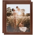 thumbnail image 1 of ArtToFrames 9" x 32" Walnut Picture Frame, 9x32 inch Brown Wood Poster Frame (WOM-4096), 2 Pack, 1 of 8