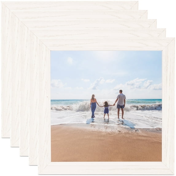 ArtToFrames 9" x 35" White Picture Frame, 9x35 inch White Wood Poster Frame (WOM-4332), 5 Pack