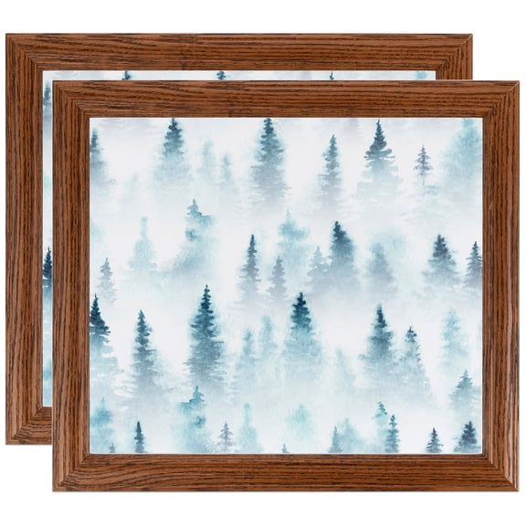 ArtToFrames 9" x 36" Walnut Picture Frame, 9x36 inch Brown MDF Poster Frame (WOM-4086), 2 Pack