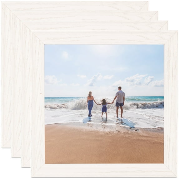 ArtToFrames 9" x 36" White Picture Frame, 9x36 inch White Wood Poster Frame (WOM-4332), 4 Pack