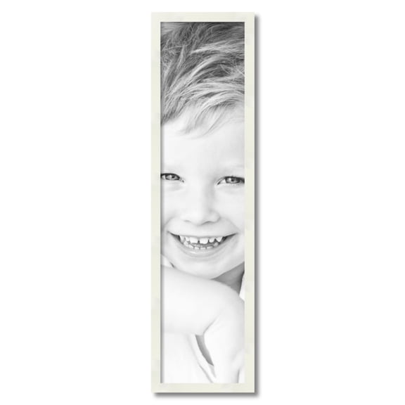 ArtToFrames 9" x 37" White Picture Frame, 9x37 inch White Wood Poster Frame (WOM-5140)