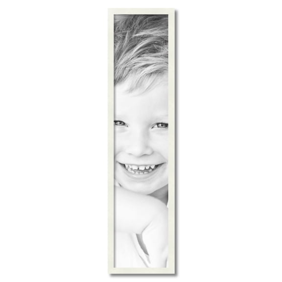 ArtToFrames 9" x 40" White Picture Frame, 9x40 inch White Wood Poster Frame (WOM-5138)