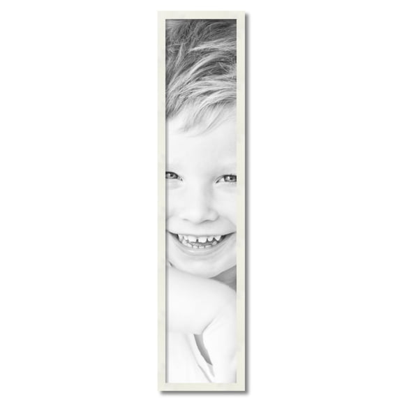 ArtToFrames 9" x 44" White Picture Frame, 9x44 inch White Wood Poster Frame (WOM-5140)