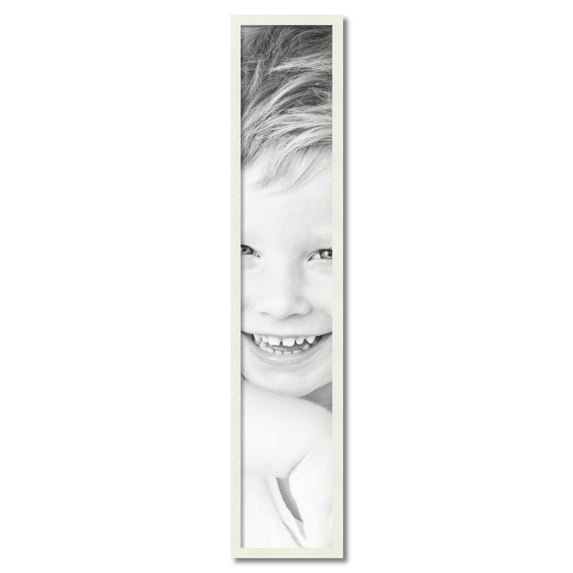 ArtToFrames 9" x 49" White Picture Frame, 9x49 inch White Wood Poster Frame (WOM-5138)