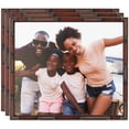 thumbnail image 1 of ArtToFrames 9" x 9" .75" - Walnut Bamboo Picture Frame, 9x9 inch Brown Wood Poster Frame (WOM-4874), 3 Pack, 1 of 8