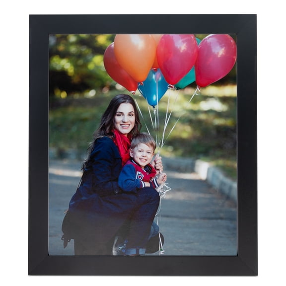 ArtToFrames 9" x 9" Black Picture Frame, 9x9 inch Black MDF Poster Frame (WOM-3943), 1 Pack