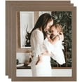 thumbnail image 1 of ArtToFrames 9" x 9" Brown Rustic Picture Frame, 9x9 inch Brown Wood Poster Frame (WOM-4844), 3 Pack, 1 of 7