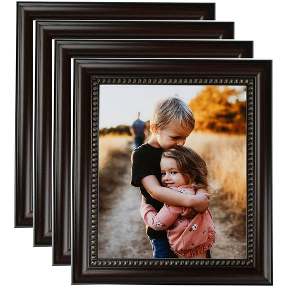 ArtToFrames 9" x 9" Cherry Picture Frame, 9x9 inch Red MDF Poster Frame (WOM-4170), 4 Pack