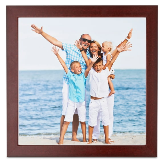 ArtToFrames 9" x 9" Cherry Picture Frame, 9x9 inch Red MDF Poster Frame (WOM-4643), 1 Pack