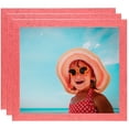 thumbnail image 1 of ArtToFrames 9" x 9" Pink Picture Frame, 9x9 inch Pink Wood Poster Frame (WOM-4431), 3 Pack, 1 of 7