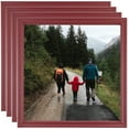 thumbnail image 1 of ArtToFrames 9" x 9" Red Picture Frame, 9x9 inch Red Wood Poster Frame (WOM-4155), 4 Pack, 1 of 7