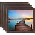 thumbnail image 1 of ArtToFrames 9" x 9" Walnut Picture Frame, 9x9 inch Brown MDF Poster Frame (WOM-4106), 5 Pack, 1 of 8